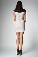 Kort klänning med överdimensionerad krage, XS - 5XL